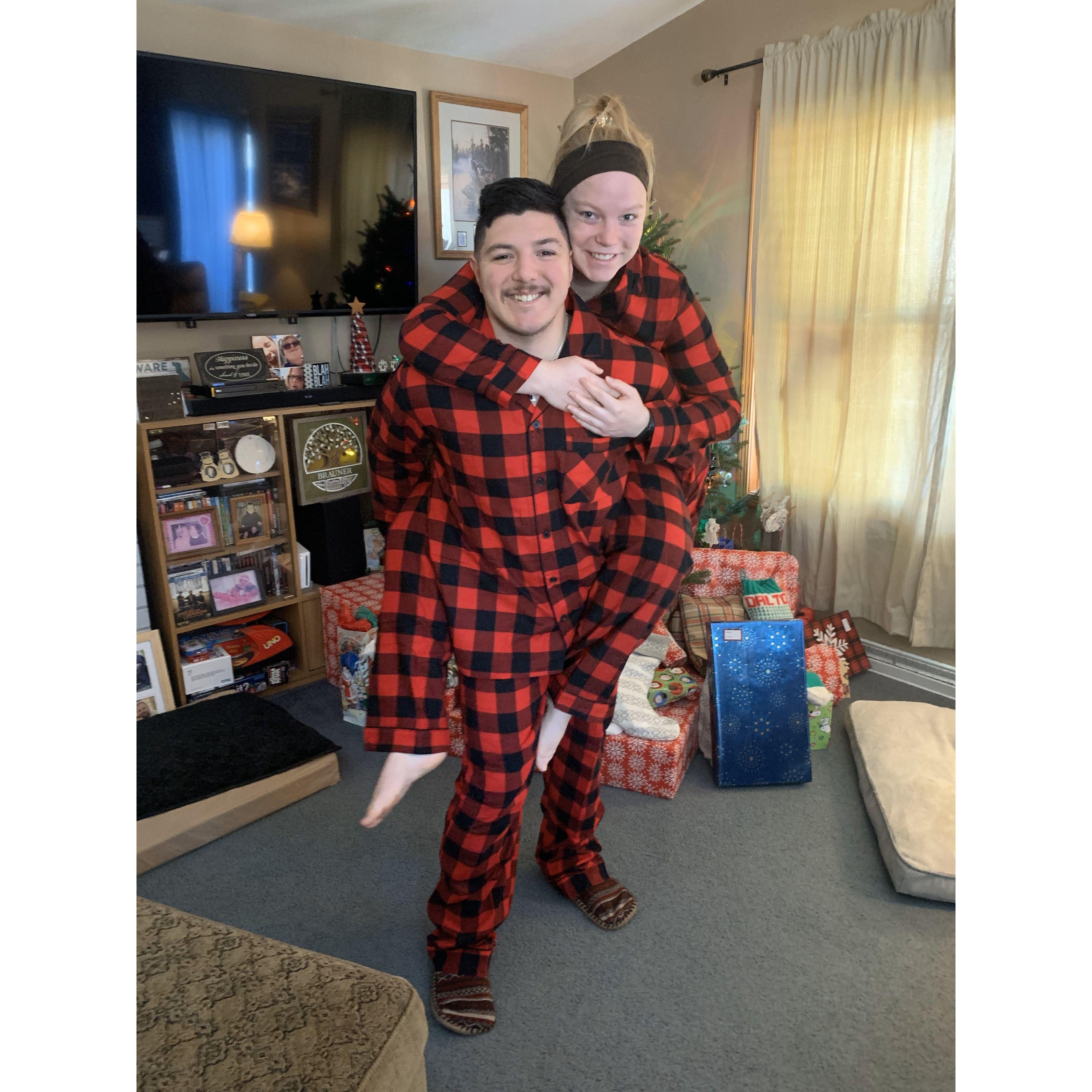 His first Christmas in Wisconsin