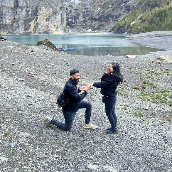 He gaslit me for an enitre YEAR saying he didn't have enough money for a ring.. to not expect anything. So i didnt-- then he got down on one knee and I WAS SOOOO SHOCKED!!