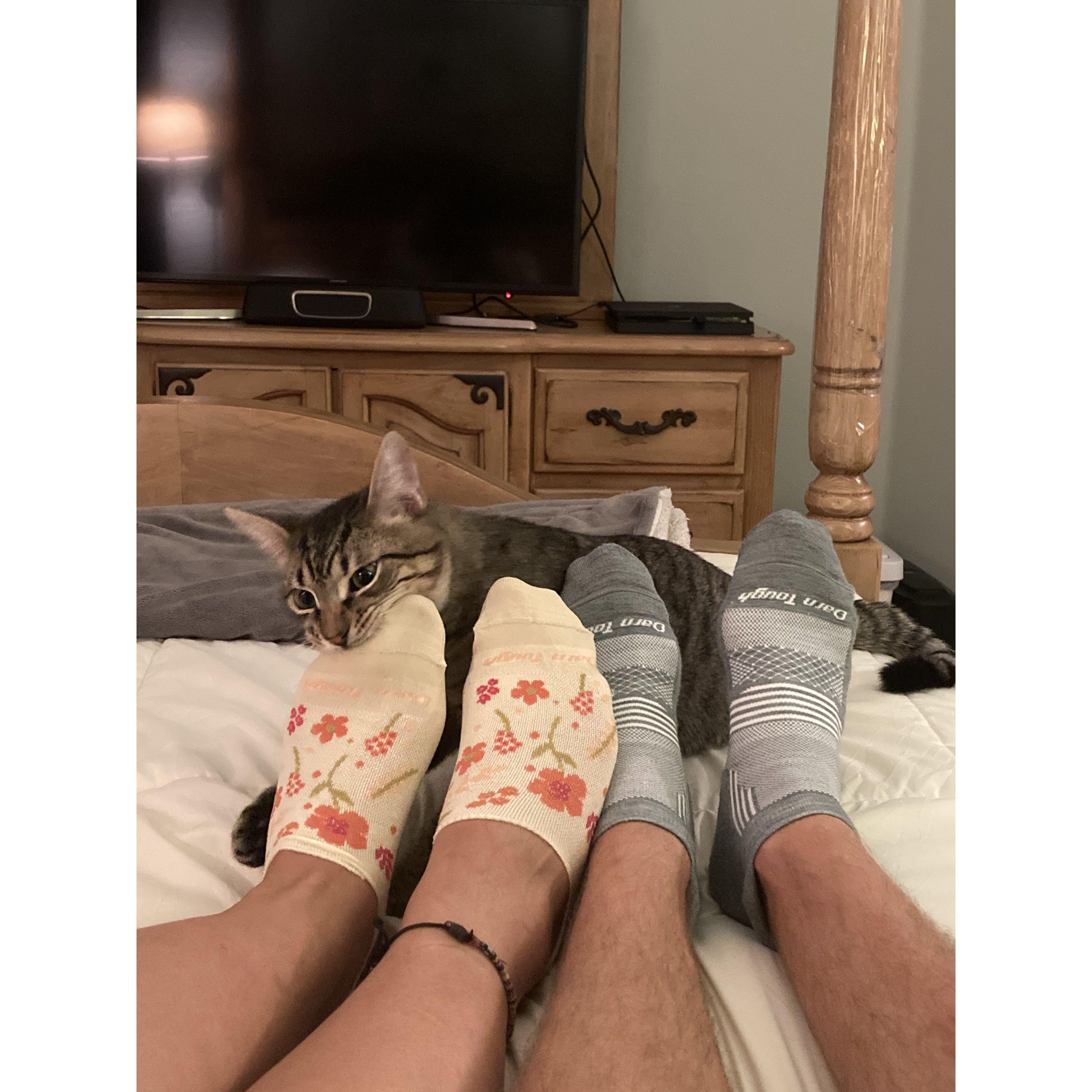 Darn tough socks from Yomi, Liefie loves them too.
