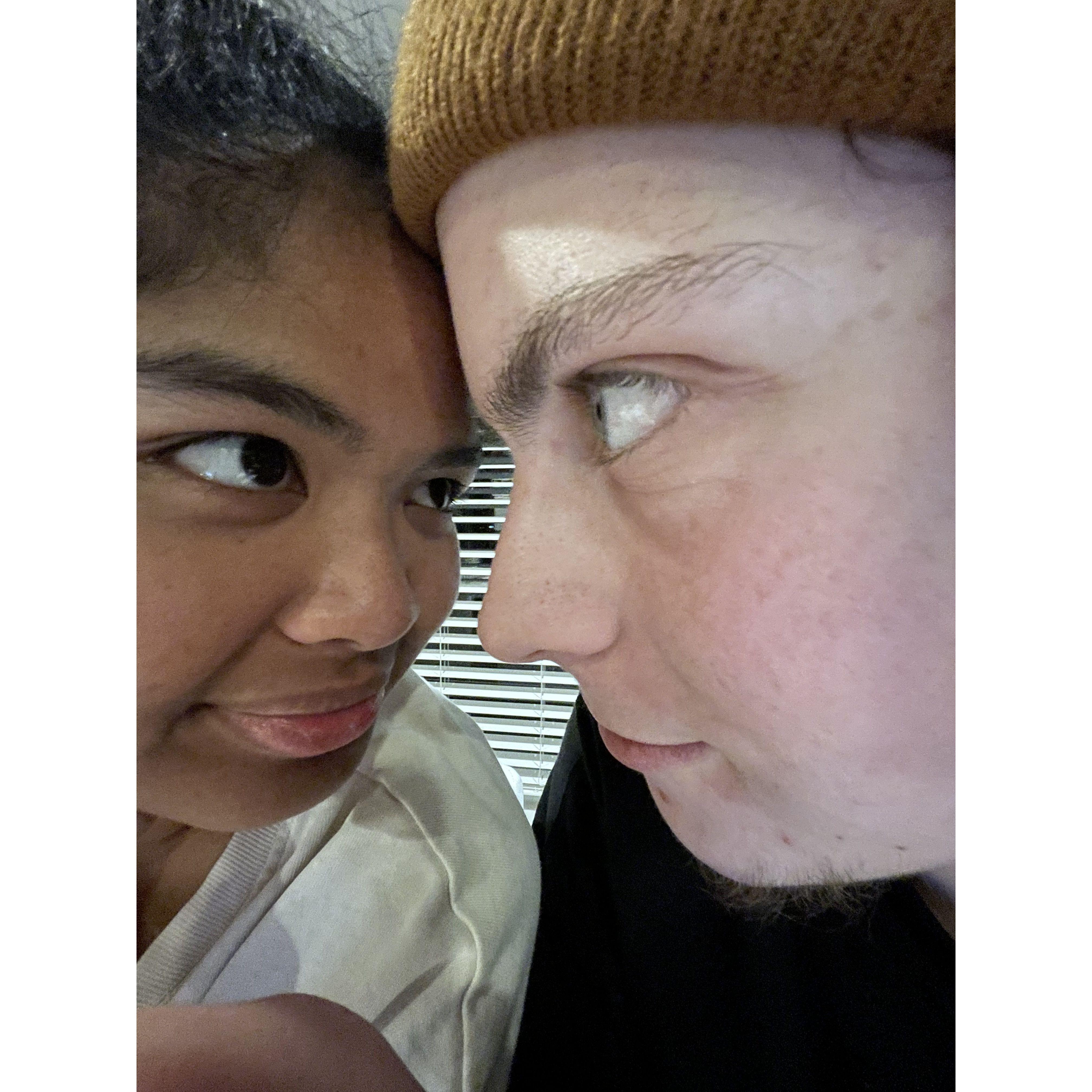(February 1, 2025):  A break from wedding planning to GOOF off.