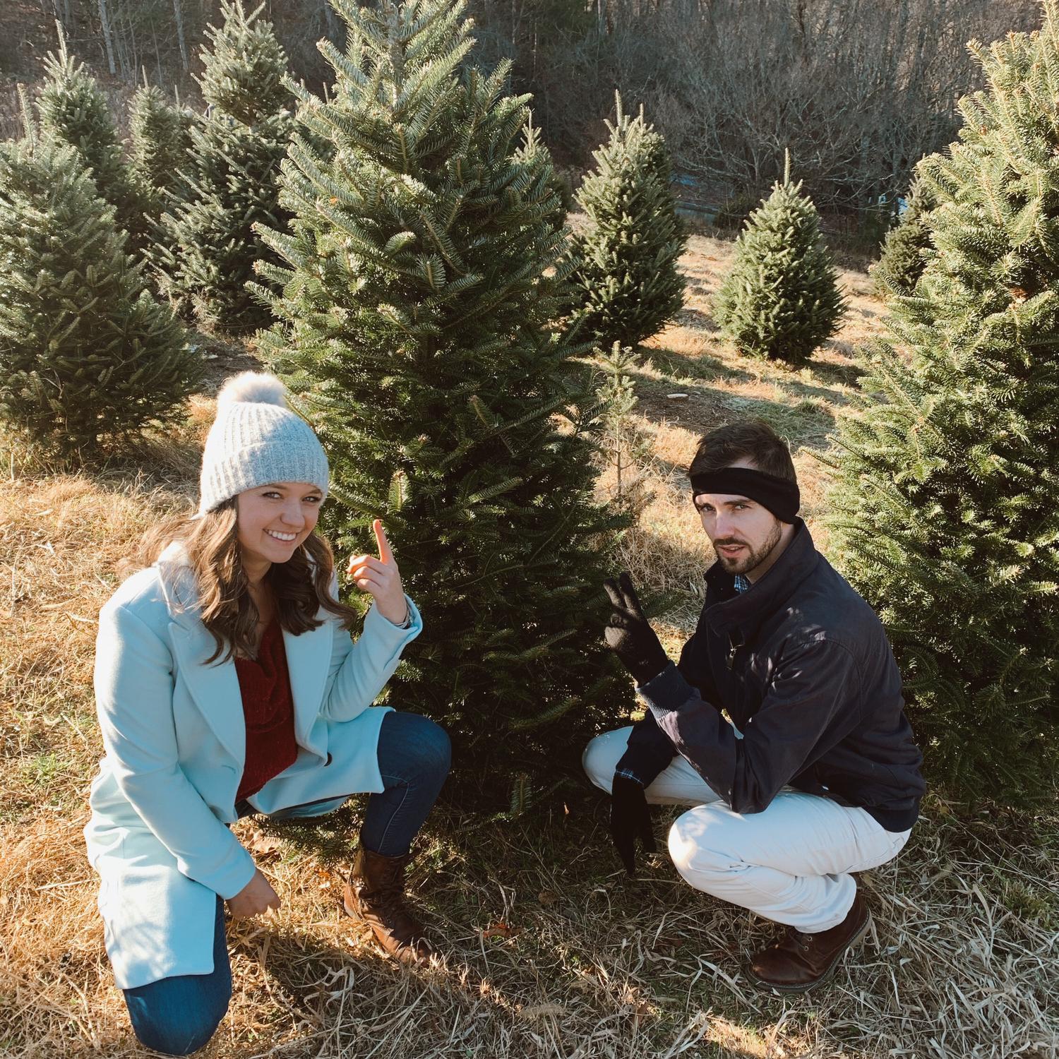 Picking out our Christmas tree