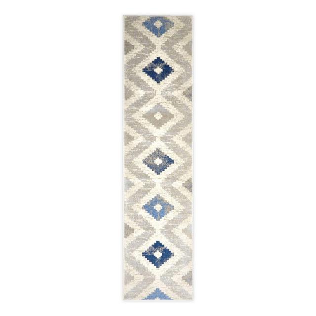 Home Dynamix Melrose Maritza 7' Runner Area Rug in Ivory/Blue