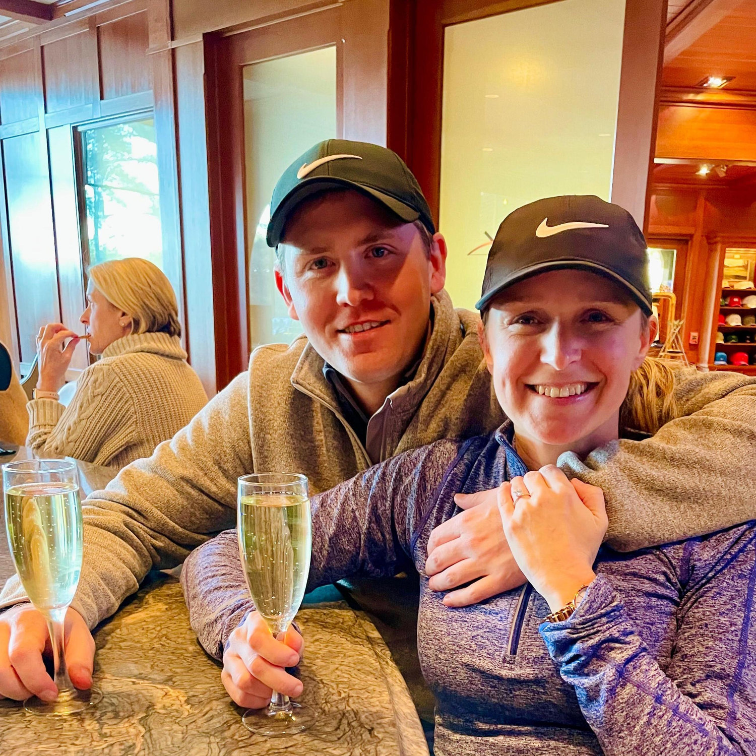 ENGAGED! November 26, 2021 -- The Creek Club at Reynolds Lake Oconee in Georgia