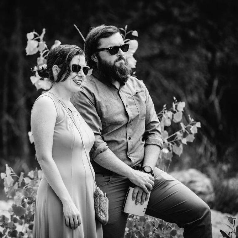 Good news, delaying our wedding a year means a lot more pictures of us at other people's weddings.