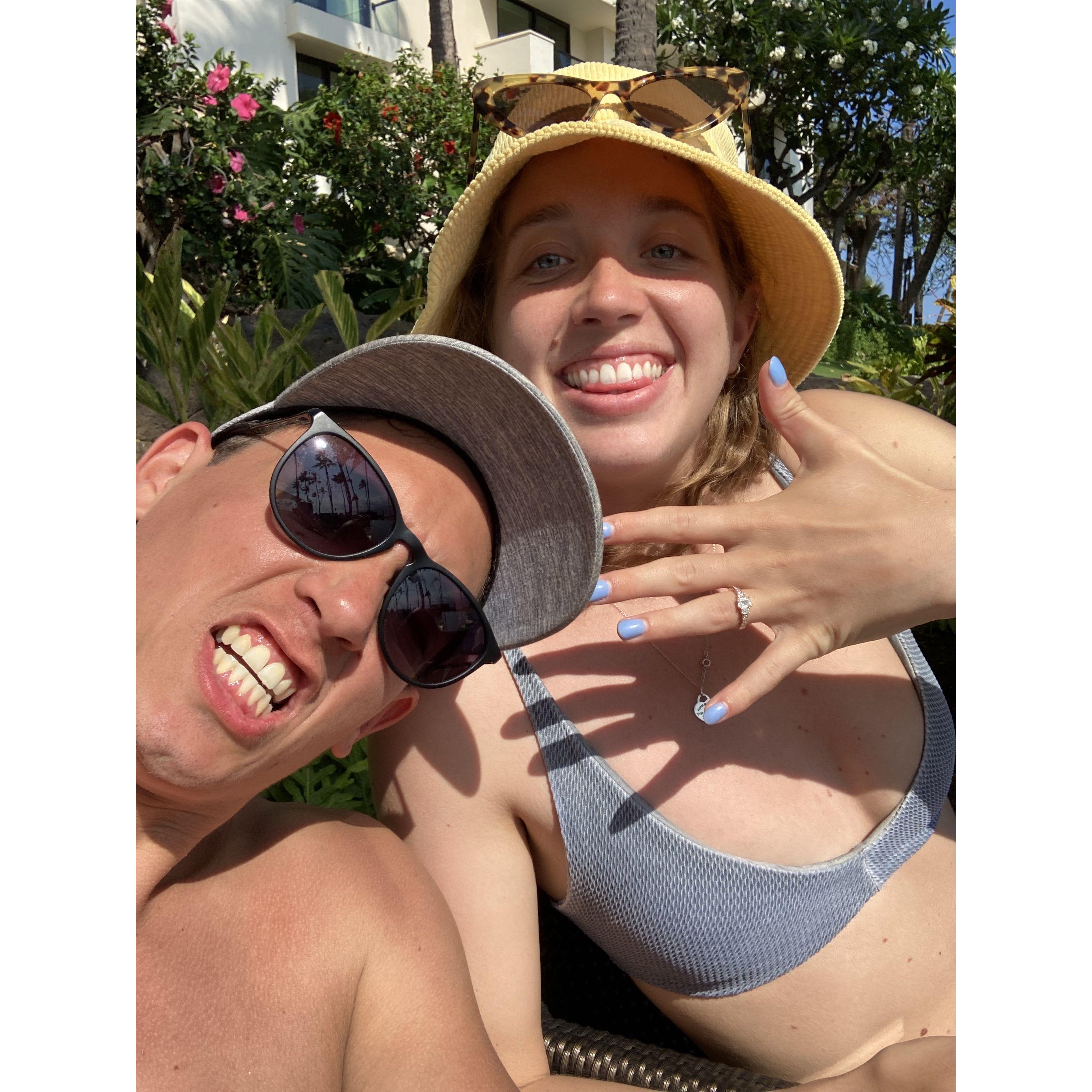 When Matt proposed in Maui 2022