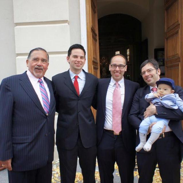 Papa Cepeda, Javier, Diego, Camilo, Juan Antonio