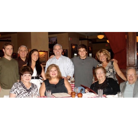 Such a special photo of R + A at Rachel's college graduation dinner in 2010 -- although Rachel's Grandma Goldy & Grandpa Ronny are no longer here today, they are certainly smiling down from Heaven.