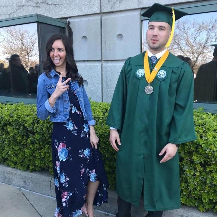 An accurate representation of the happy couple.