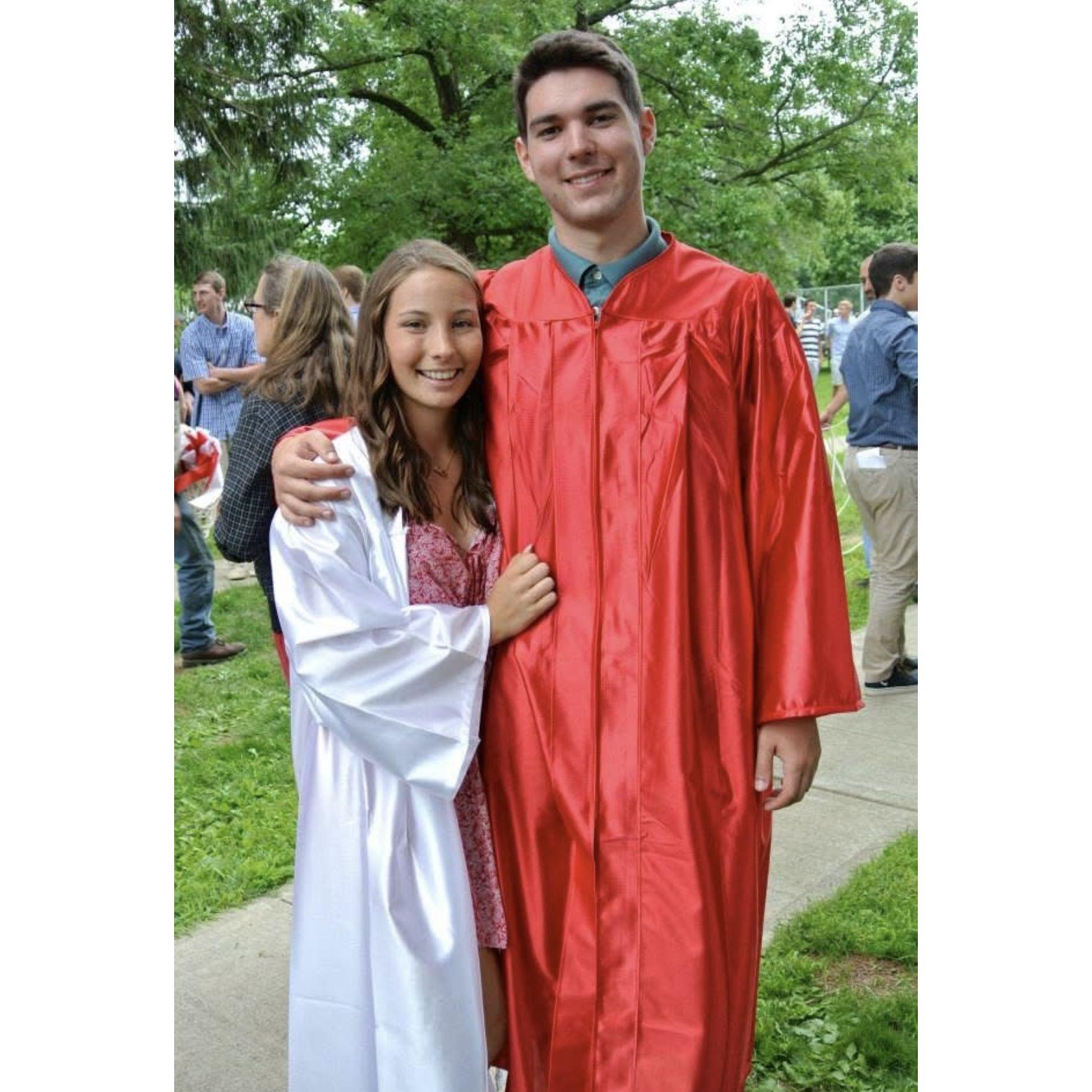 Haley and Brandon at High School graduation in 2015