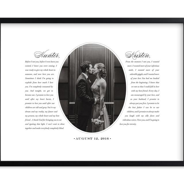 Our Vows Custom Photo Art