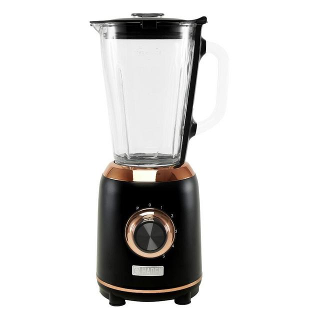 Haden 5-Speed Retro Blender with Glass Jar, Black & Copper