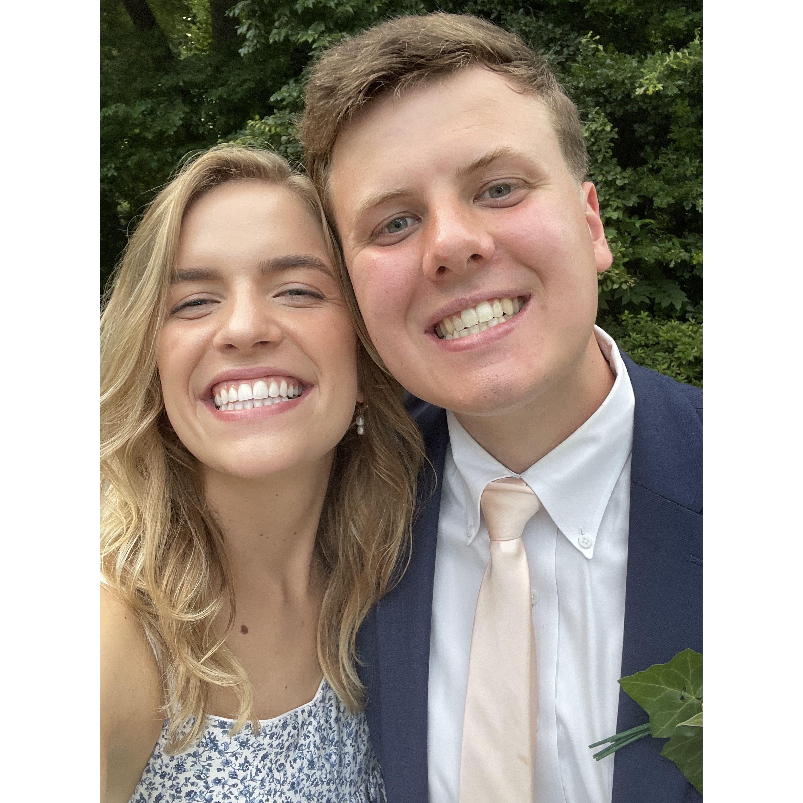 Our first wedding together (Yay Sean and Ally Curry!!!). July 2022