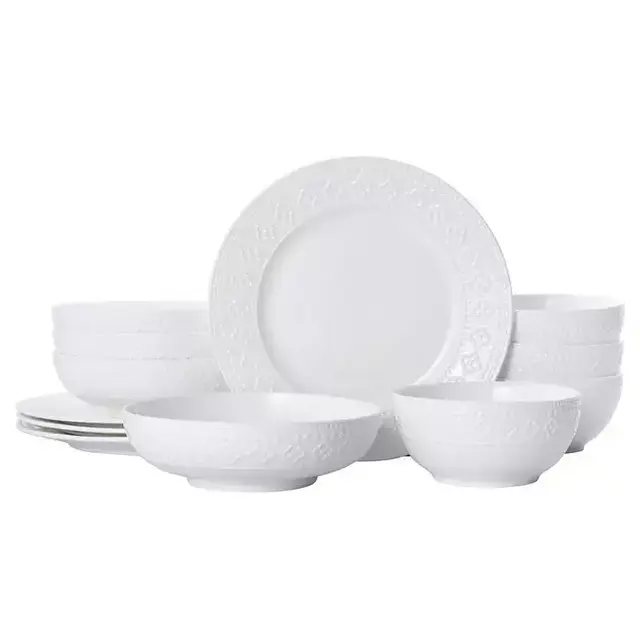 Pfaltzgraff haisley 12 pc dinnerware set, service for 4