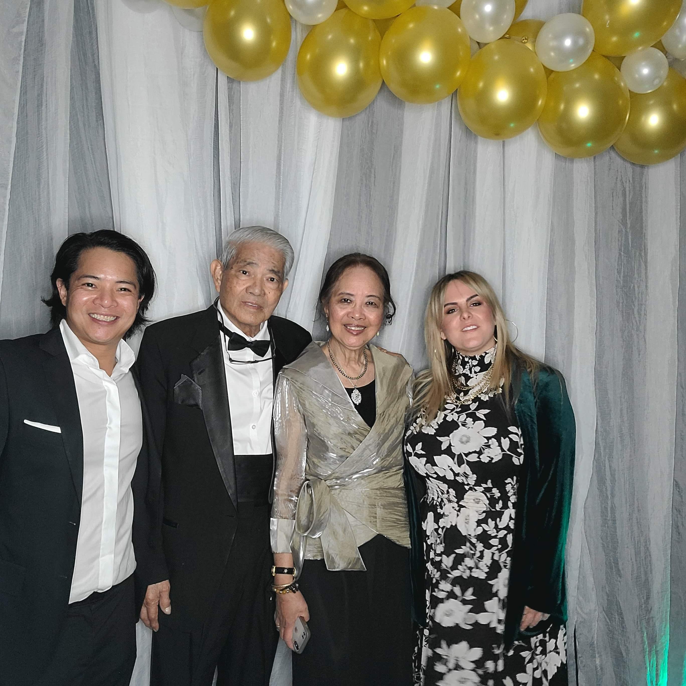 Arturo and Lourdes with their youngest son Arnold Noel and partner Megan McCormick