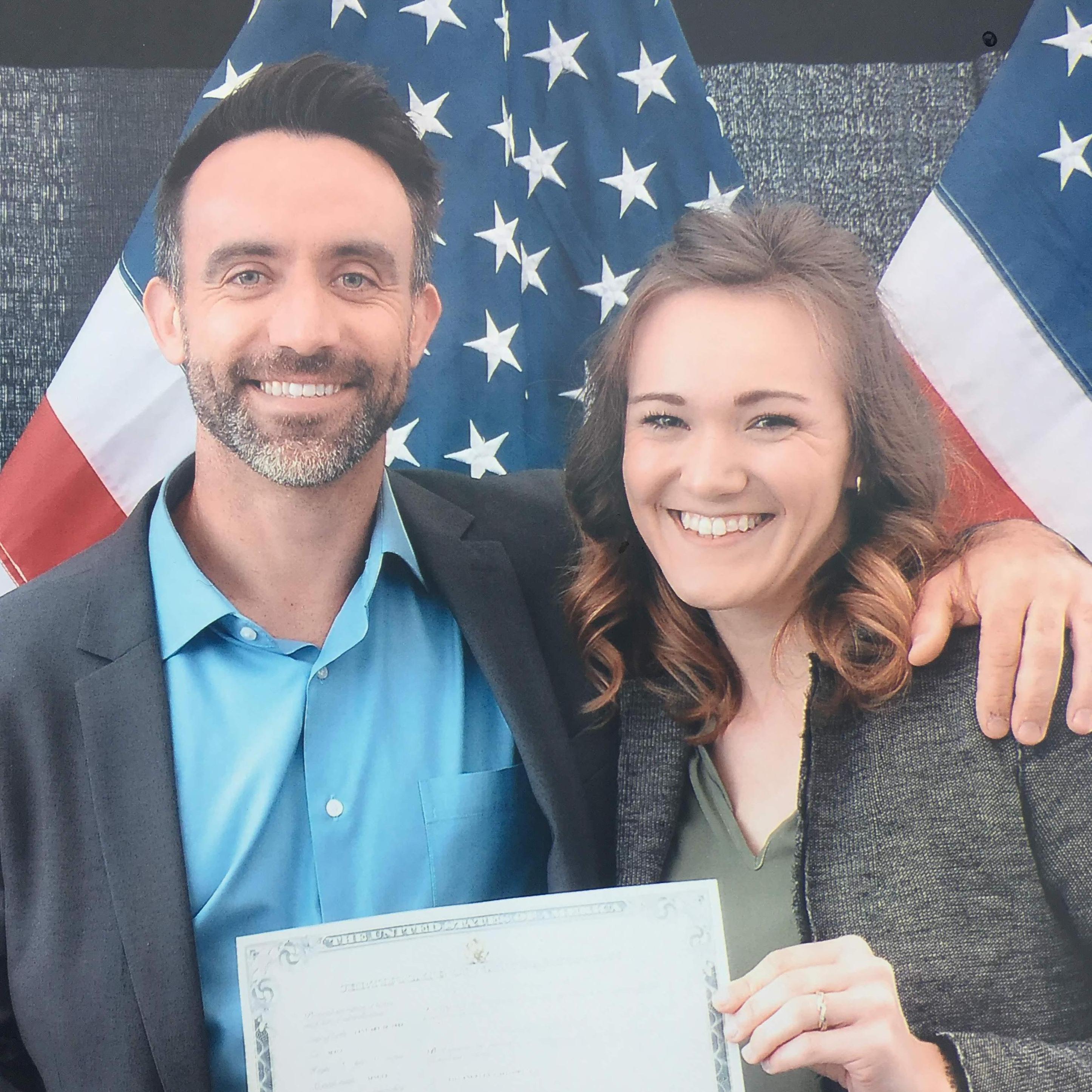 James becoming a U.S. citizen