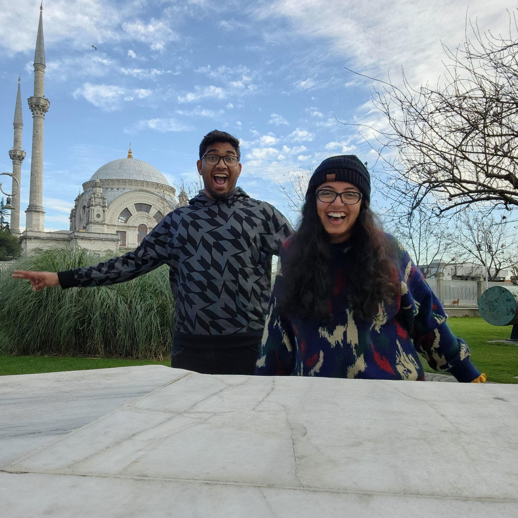 Us acting like fools in Istanbul!