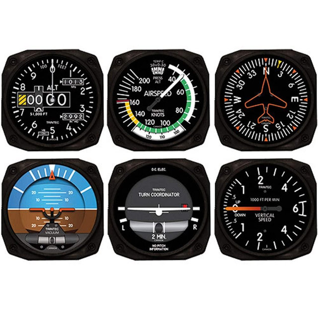 New Trintec 2060 Series 6 Piece Instrument Coaster Set of 6 Coasters