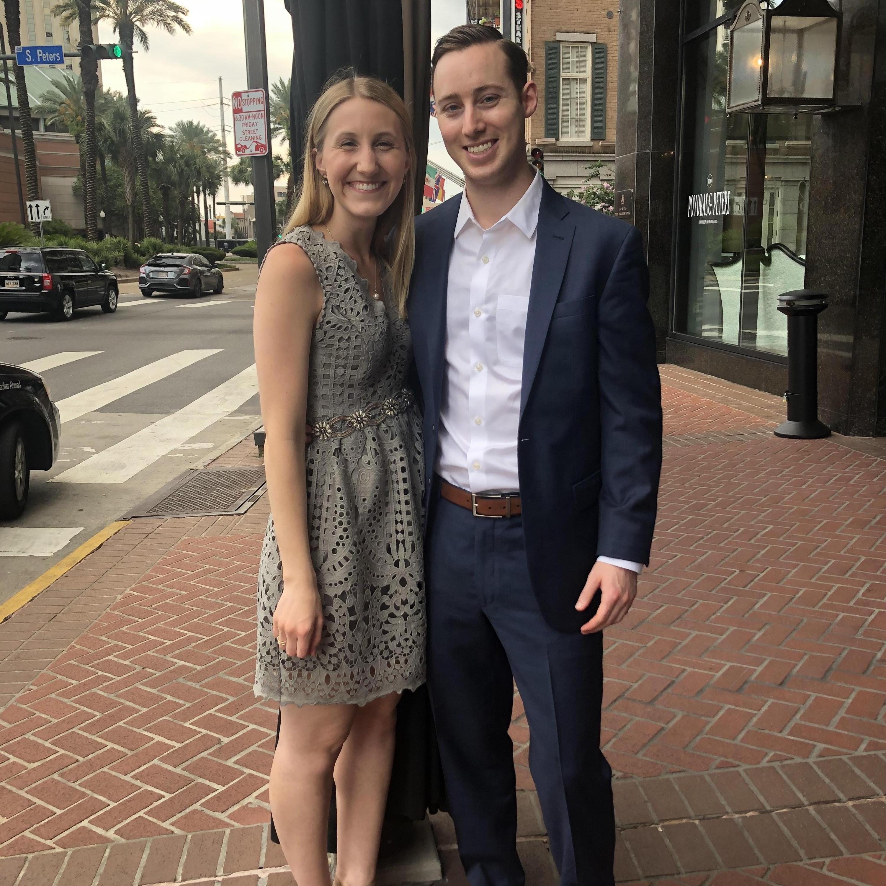 New Orleans Wedding for Maddie's PTA coworker - Gabby and her new husband Kirk