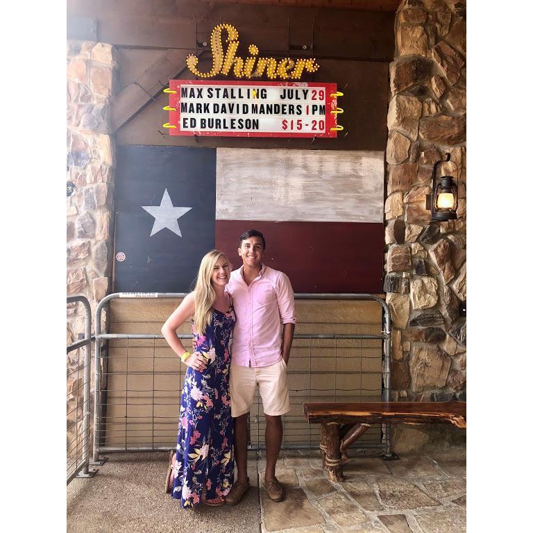Our first picture as an offical couple!