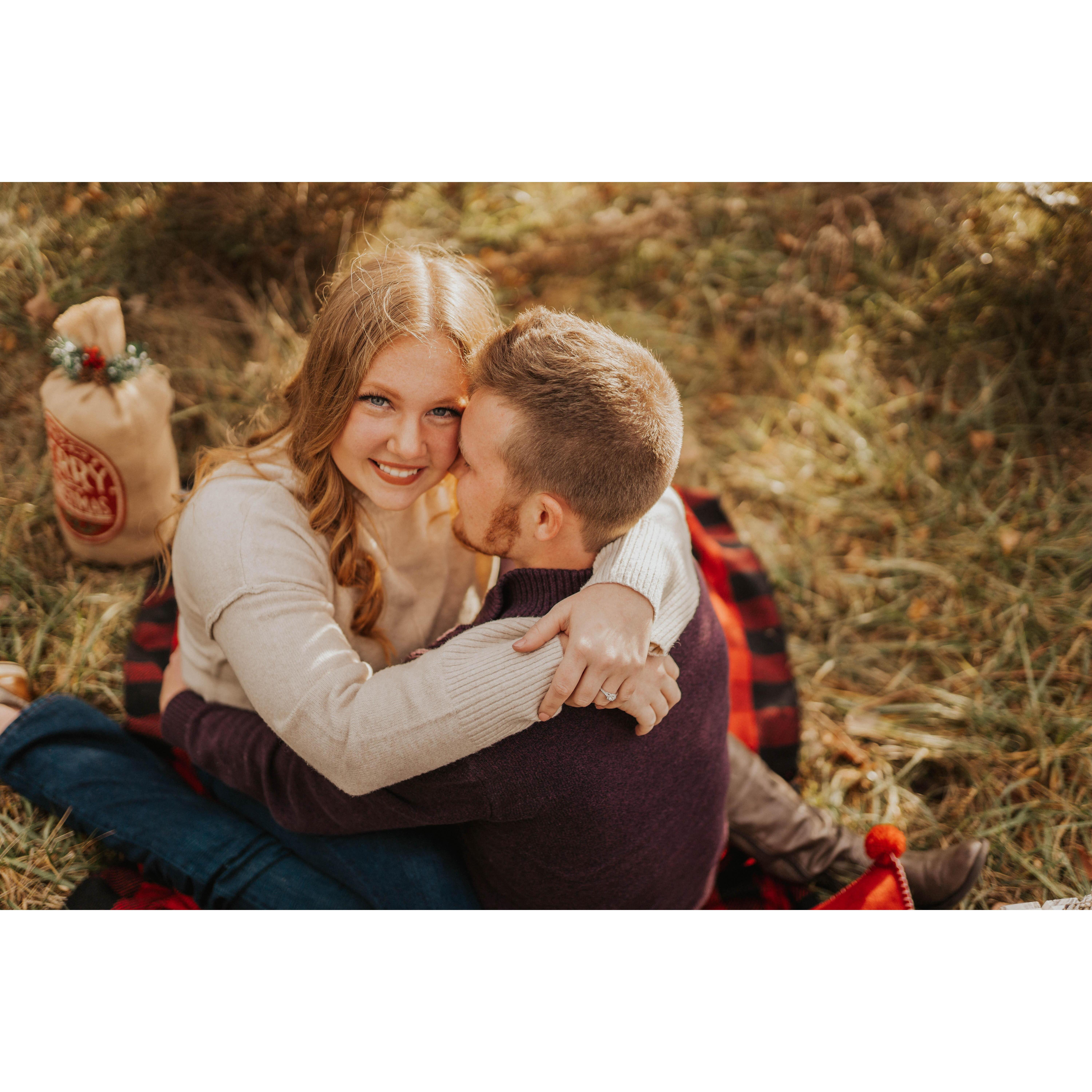 A runner-up for our first Christmas card together.