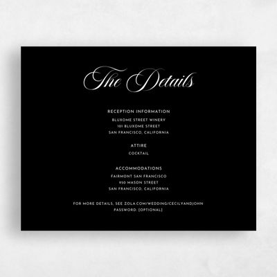 Black Wedding Enclosure - Wilmington