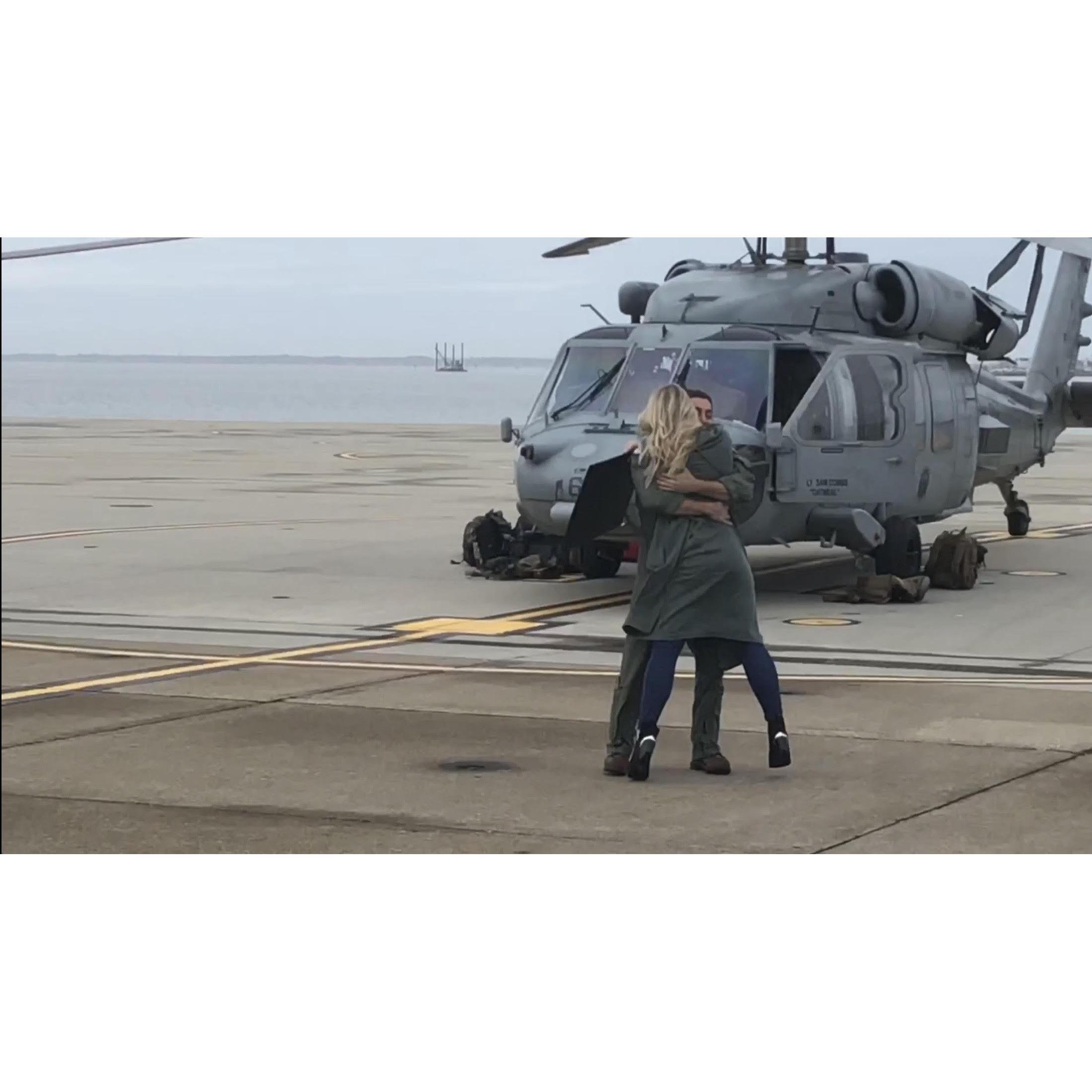 The day Brandon came home from deployment