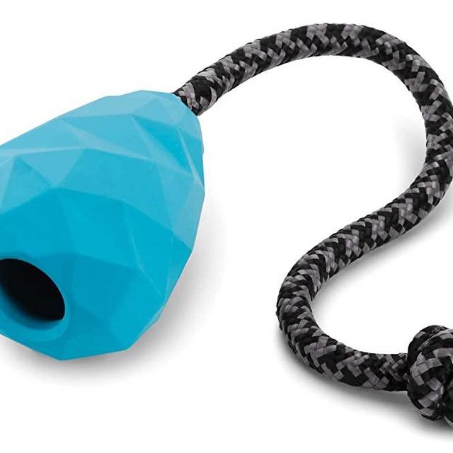 RUFFWEAR - Huck-a-Cone, Durable Dog Training Toy with Knotted Rope Handle