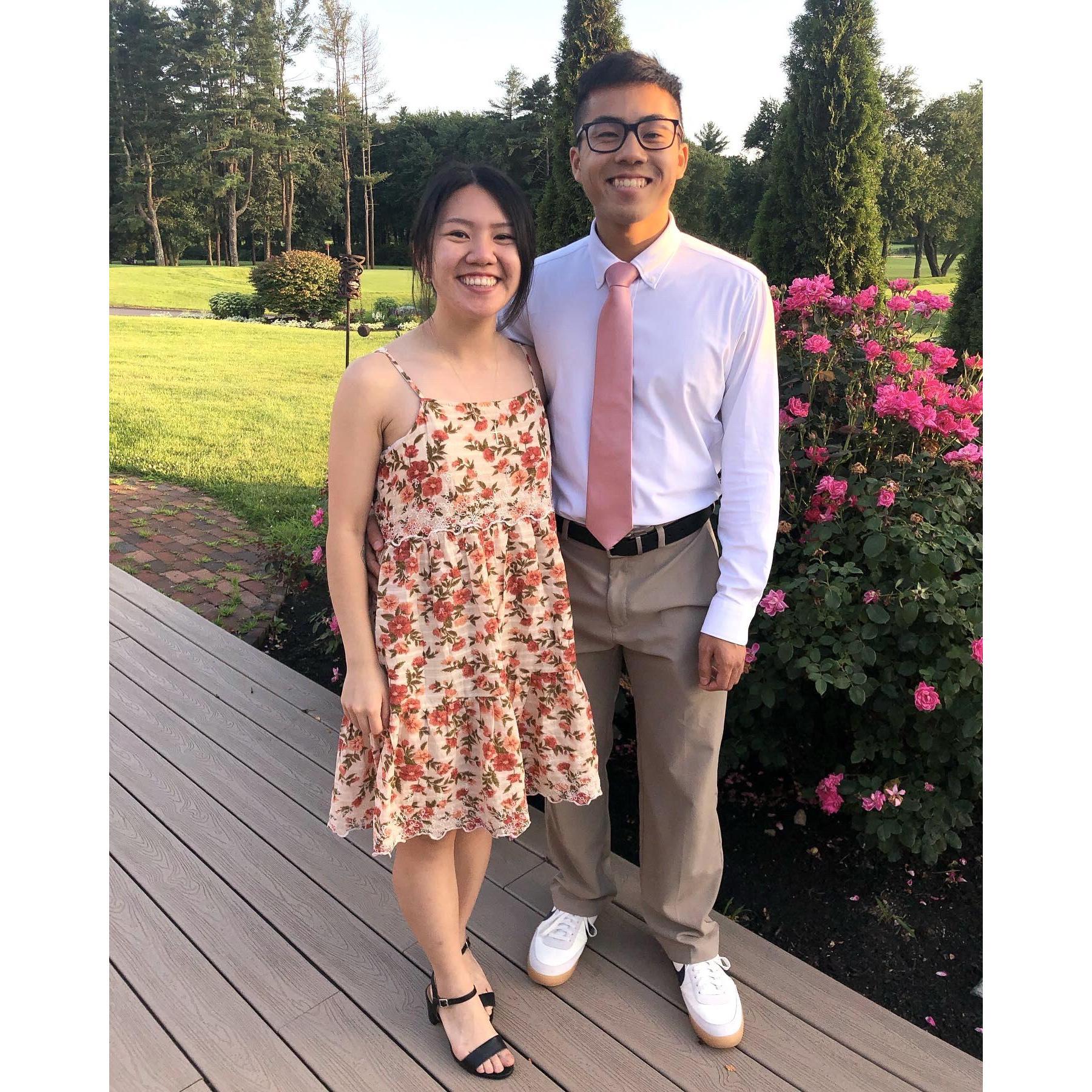 At Jamie's wedding :)