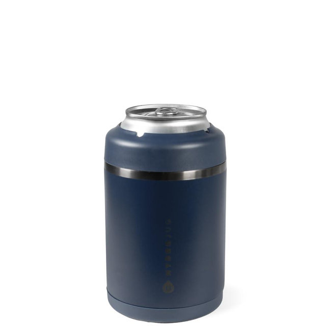 HydroJug Standard Can Cooler - 2-in-1 Insulated Can Cooler Cup - Stainless Steel Can Holder with Non-Slip Rubber Base - Screw-Top Lid - Dishwasher Safe - 12oz, Midnight