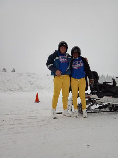 Valentines! Check the matching outfits - Jayhawks championship hoodies in remembrance of the bet Ololade lost that brought about our first date