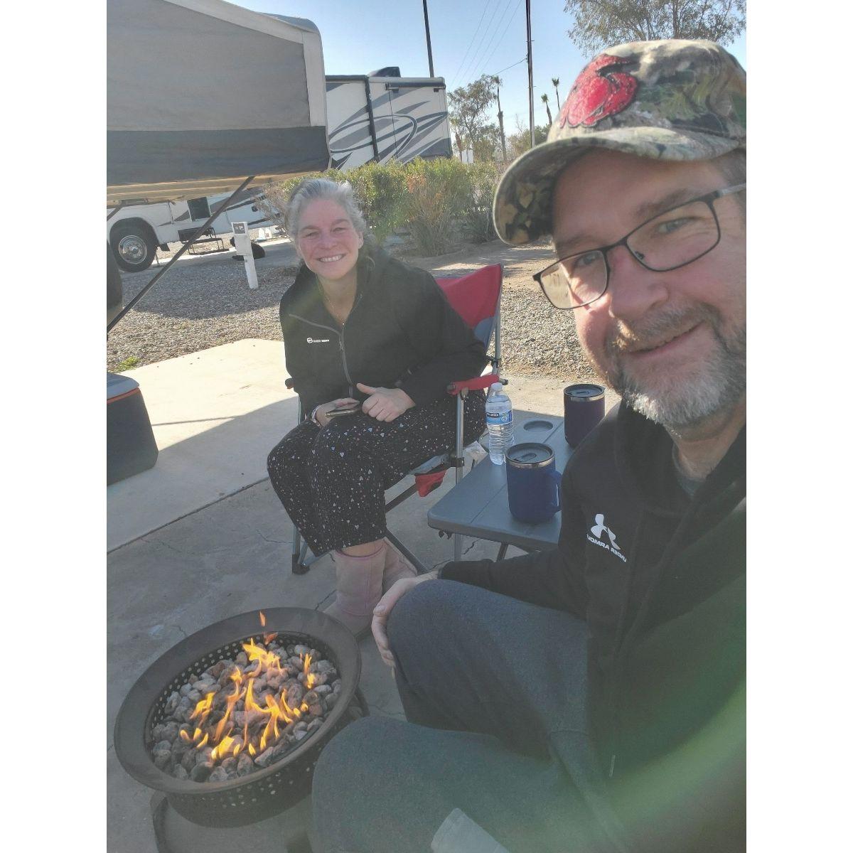 Camping to watch the Blue Angel in El Centro!