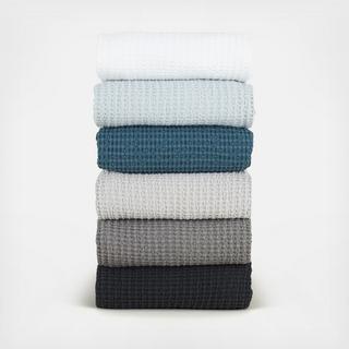 Simple Waffle Cotton Shower Curtain
