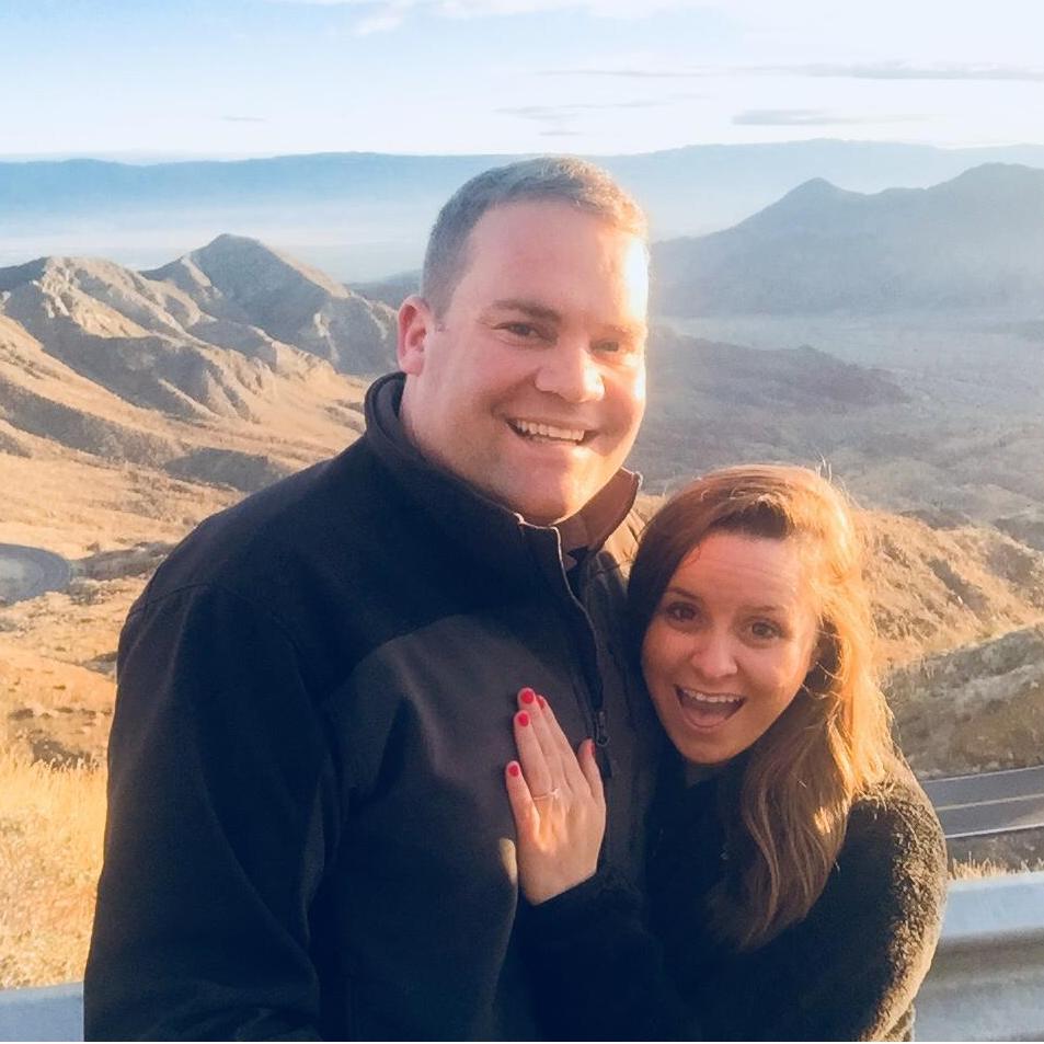 I said yes on a top of a mountain in Palm Springs, CA!