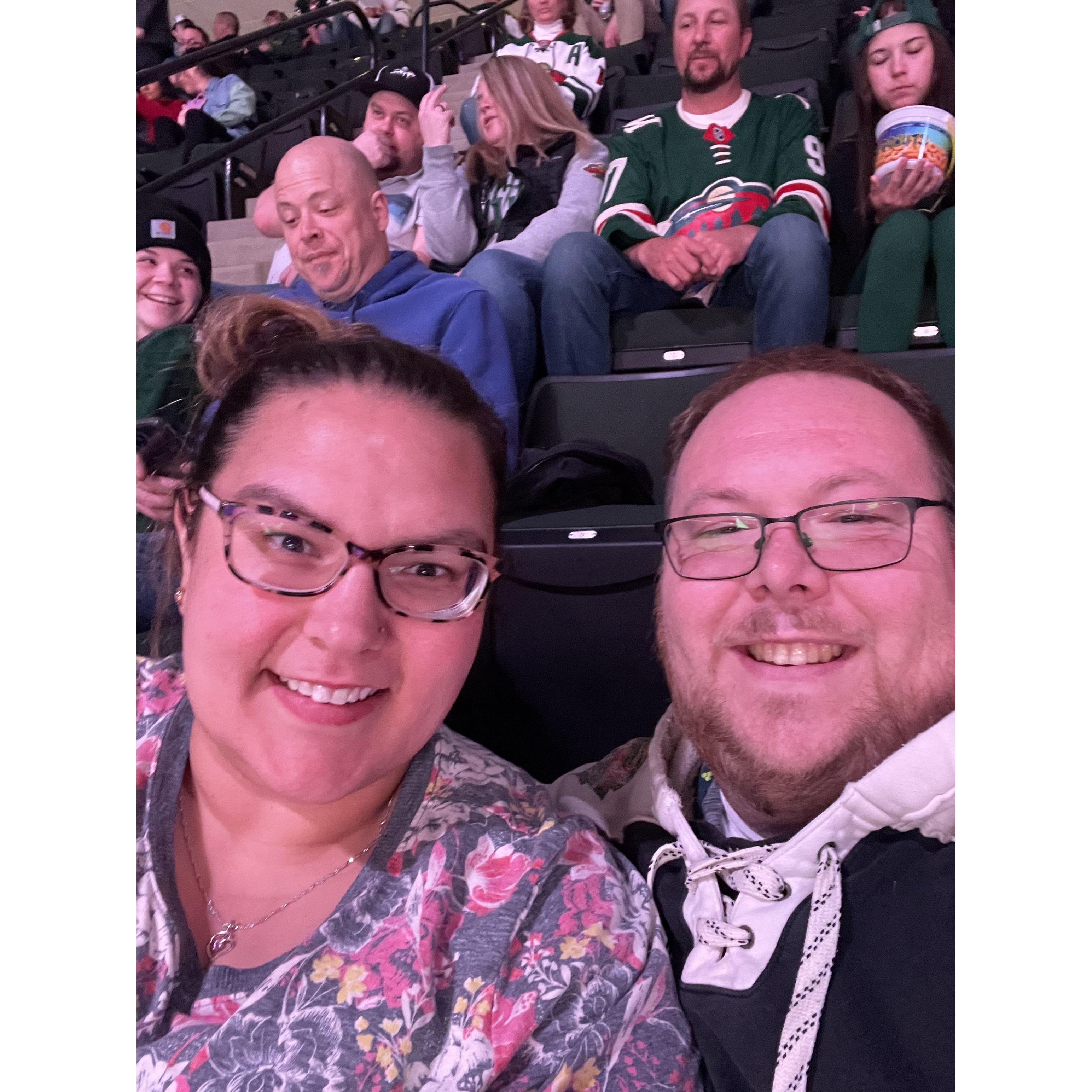 Our first Minnesota Wild's hockey game!