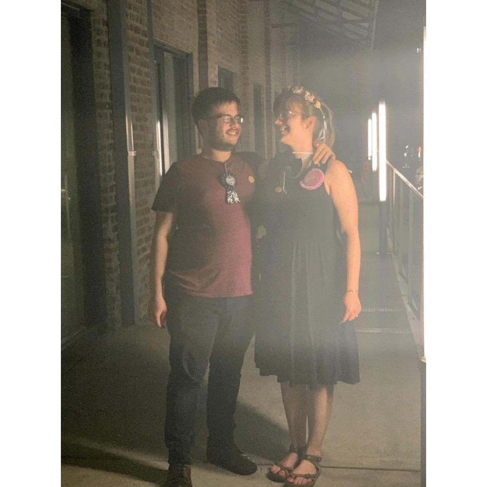 Immediately after popping the question! // New Orleans // April 2019