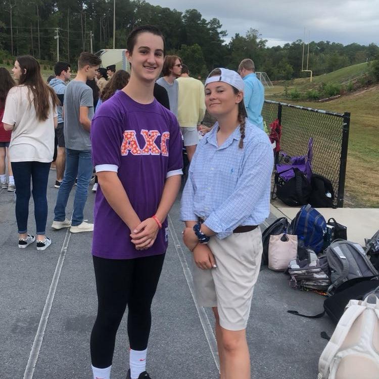 Please enjoy this picture from frat/sorority spirit day - North Augusta High School 2019