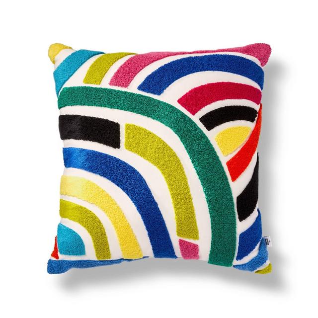 18"x18" Abstract Decorative Square Pillow - Tabitha Brown for Target
