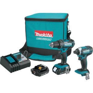 Makita 18-Volt LXT Lithium-Ion Cordless Driver Drill and Impact Driver Combo Kit (2-Tool)