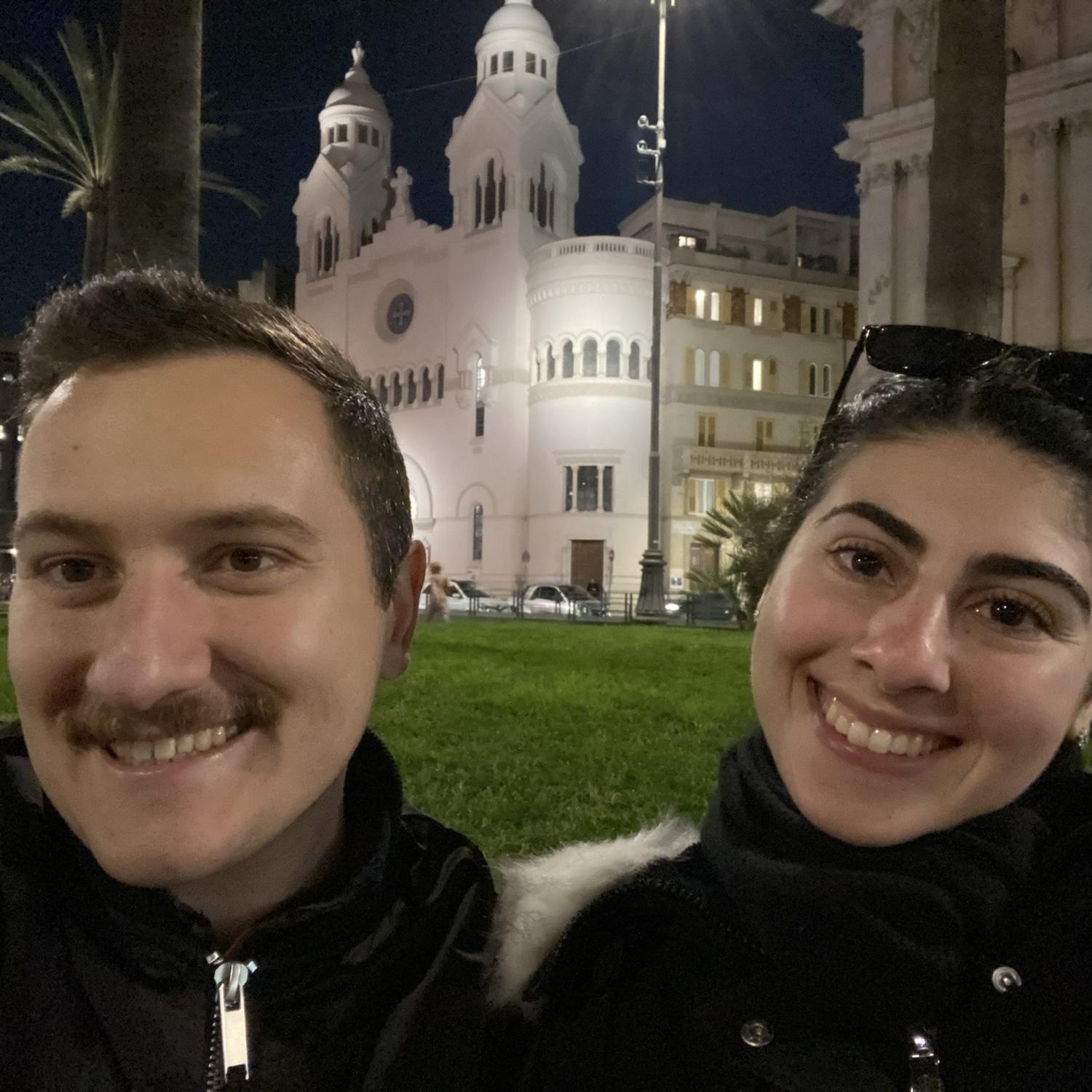 Deciding on dinner in Rome (You guessed it we had pasta!!)
