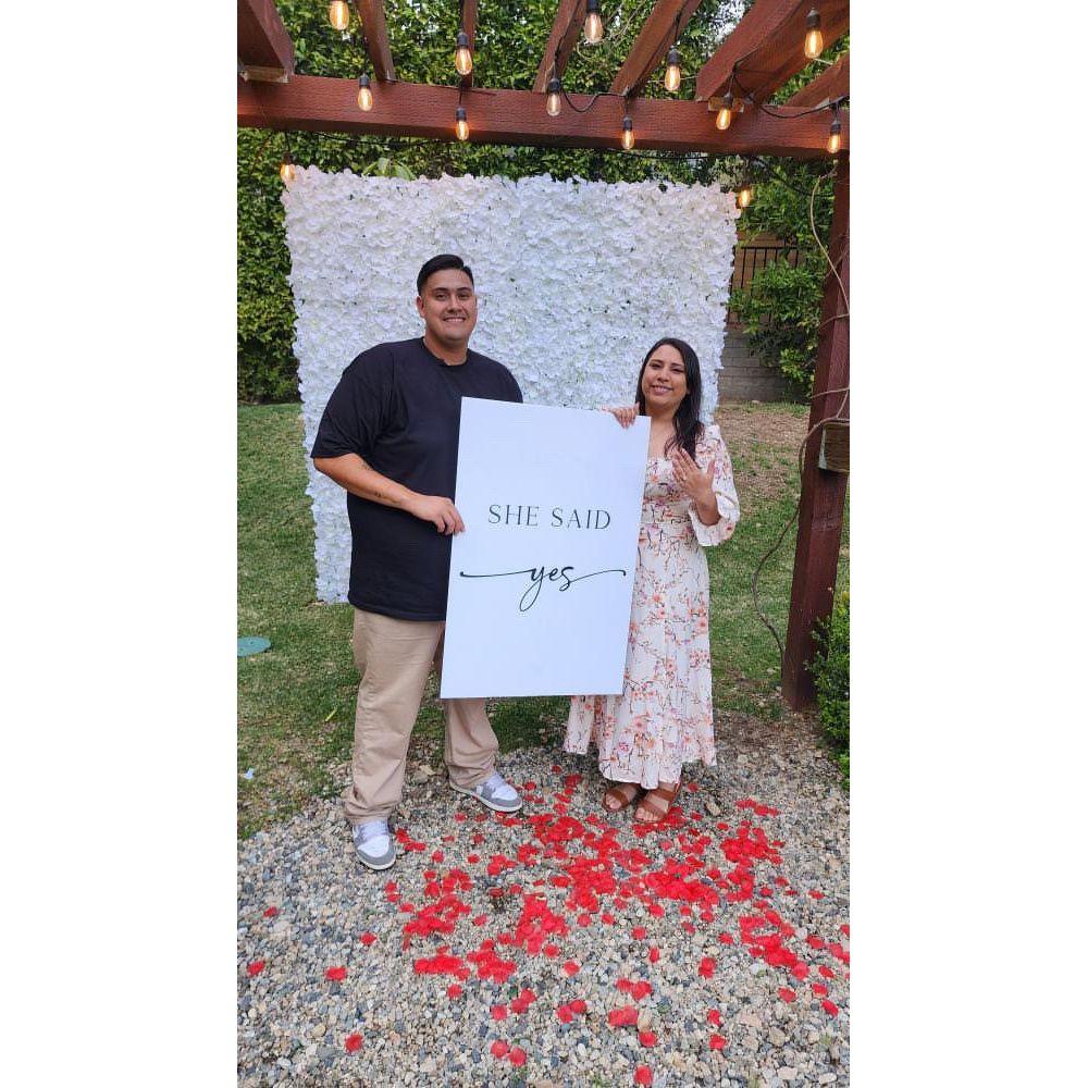 She said yes!