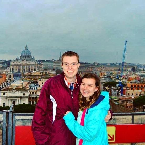 In Italy for the first of many trips together