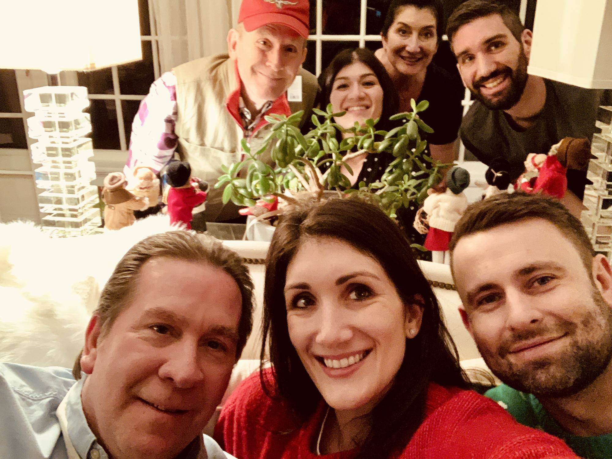 Christmastime selfies