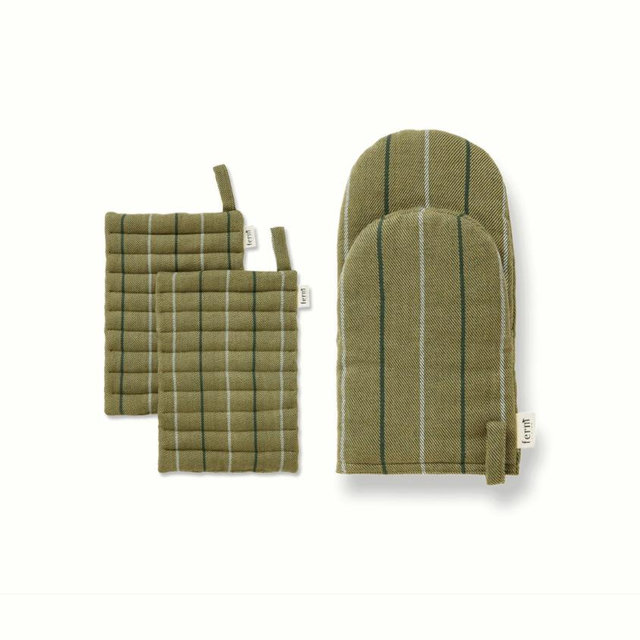Ito Pot Holder & Oven Mitt Gift Set - Seaweed