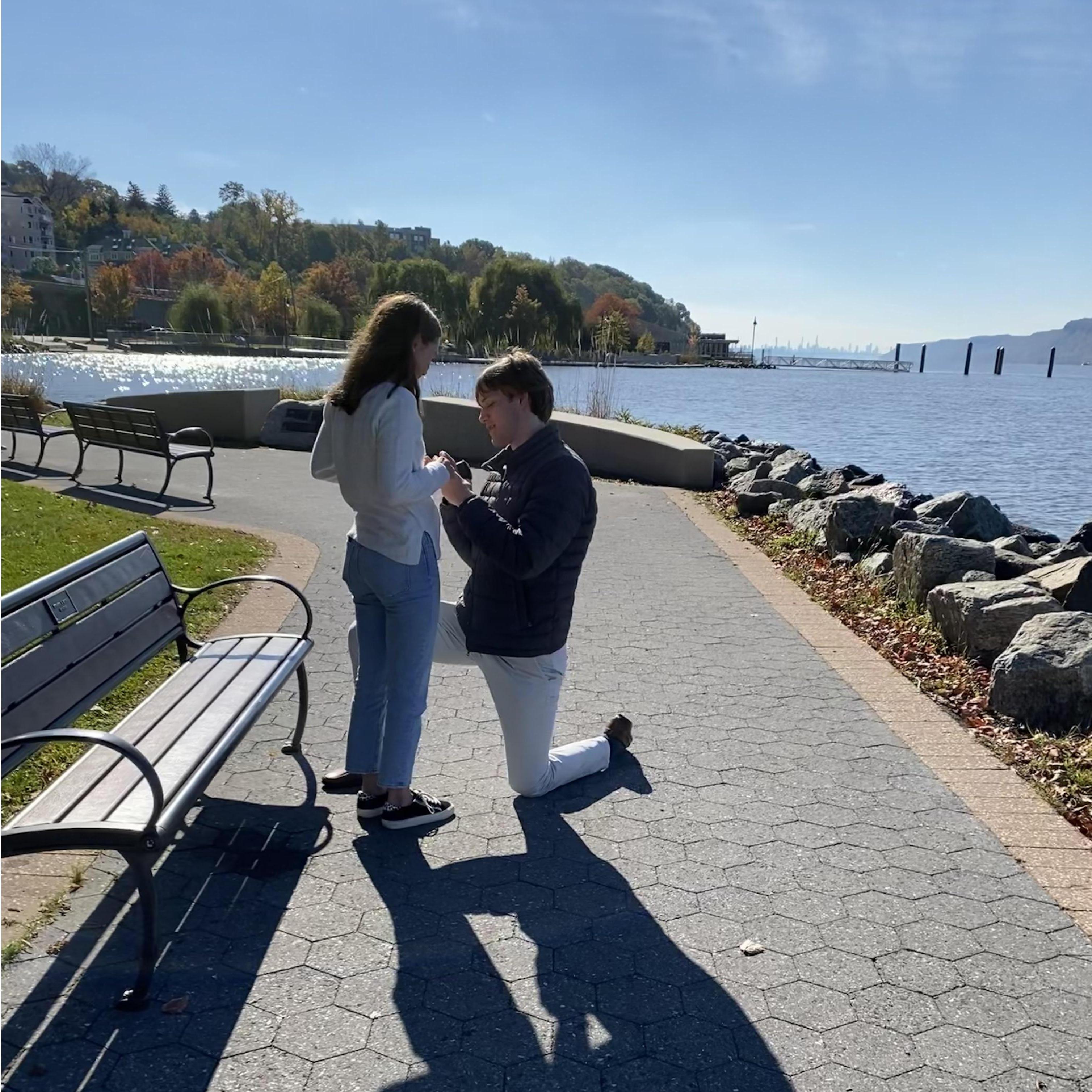 11.6.2021
Sam proposed in New York along the Hudson River!!! Rachel said yes!!!