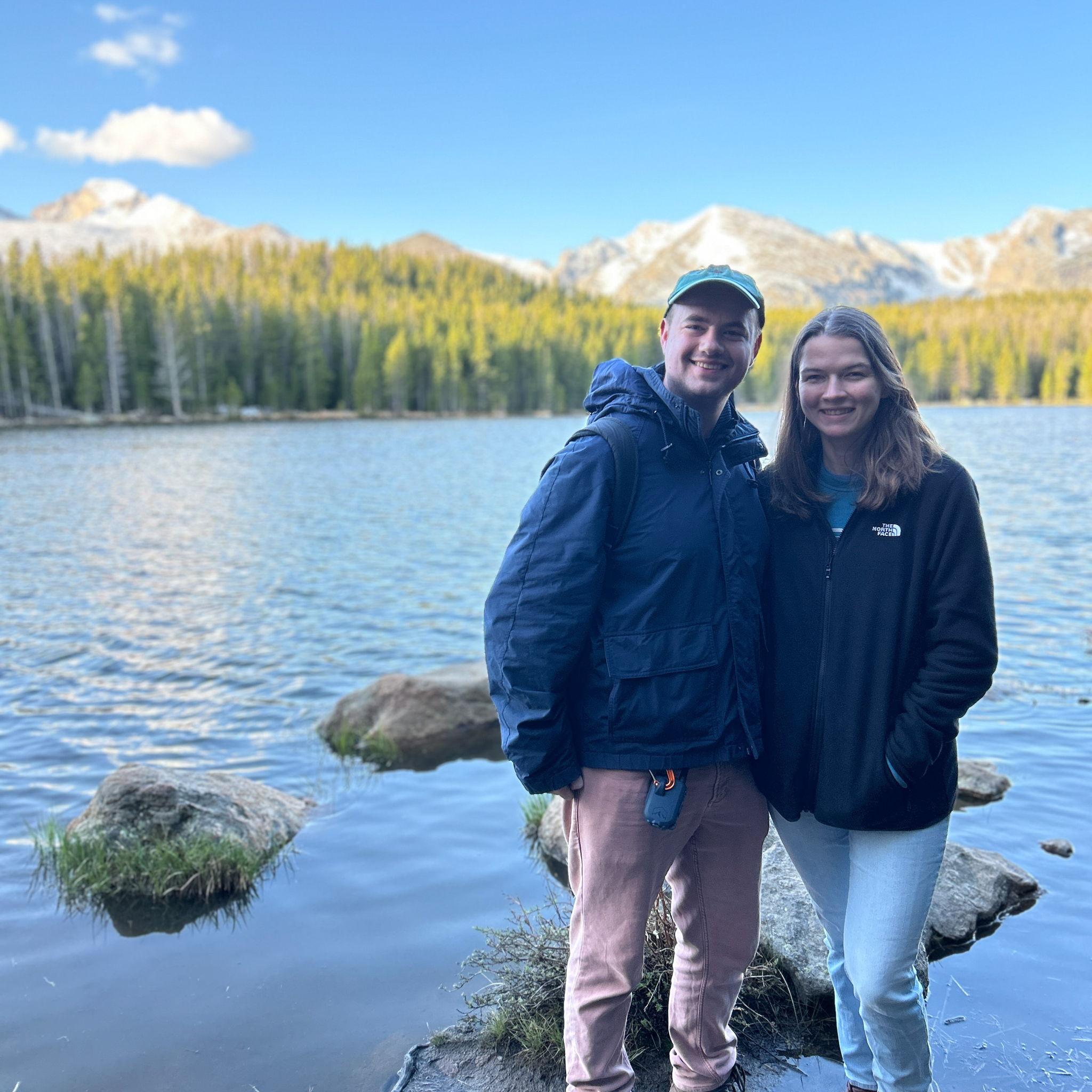 We got up at 4 AM to get to this alpine lake in the Rockies, and it was 99% worth it.