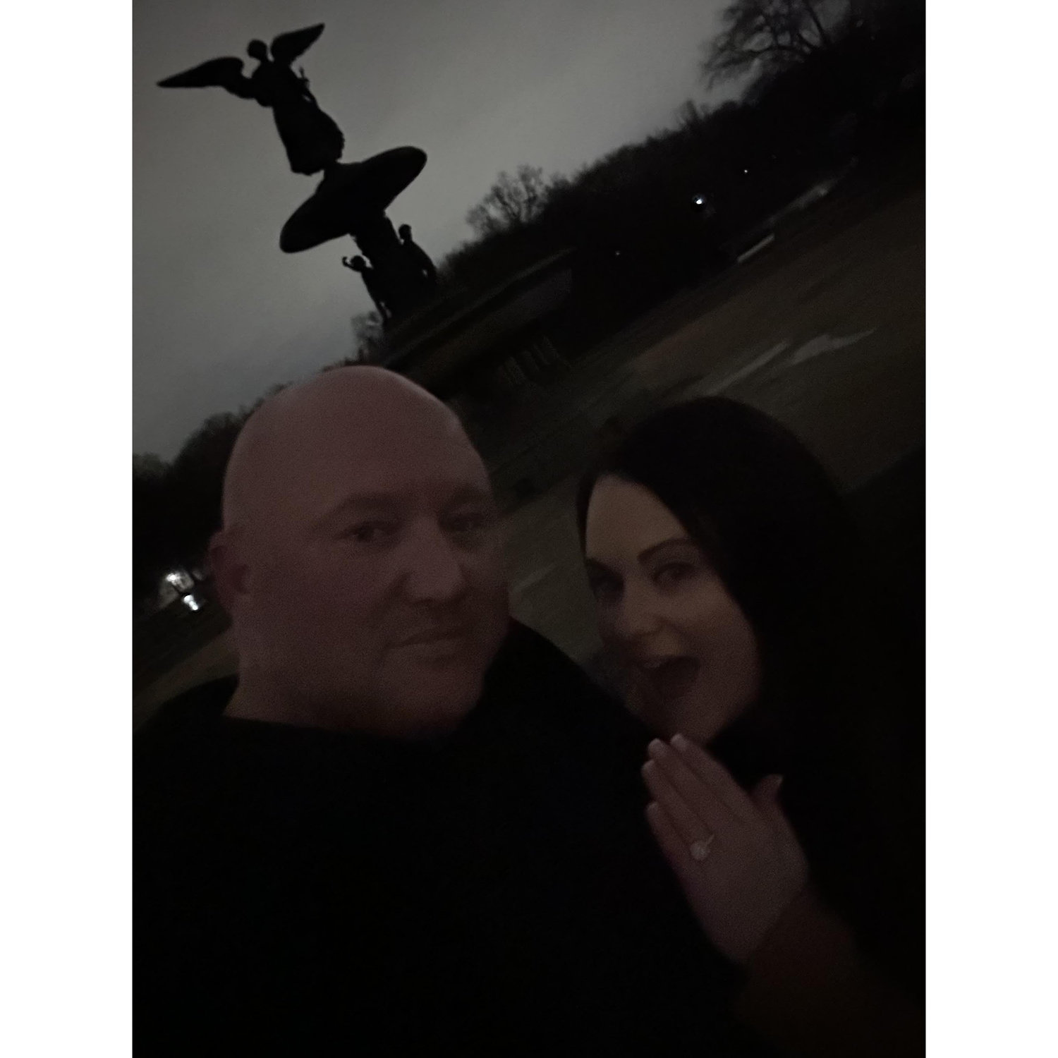 We got engaged on 1/13/24 at the Bethesda Fountain in New York!