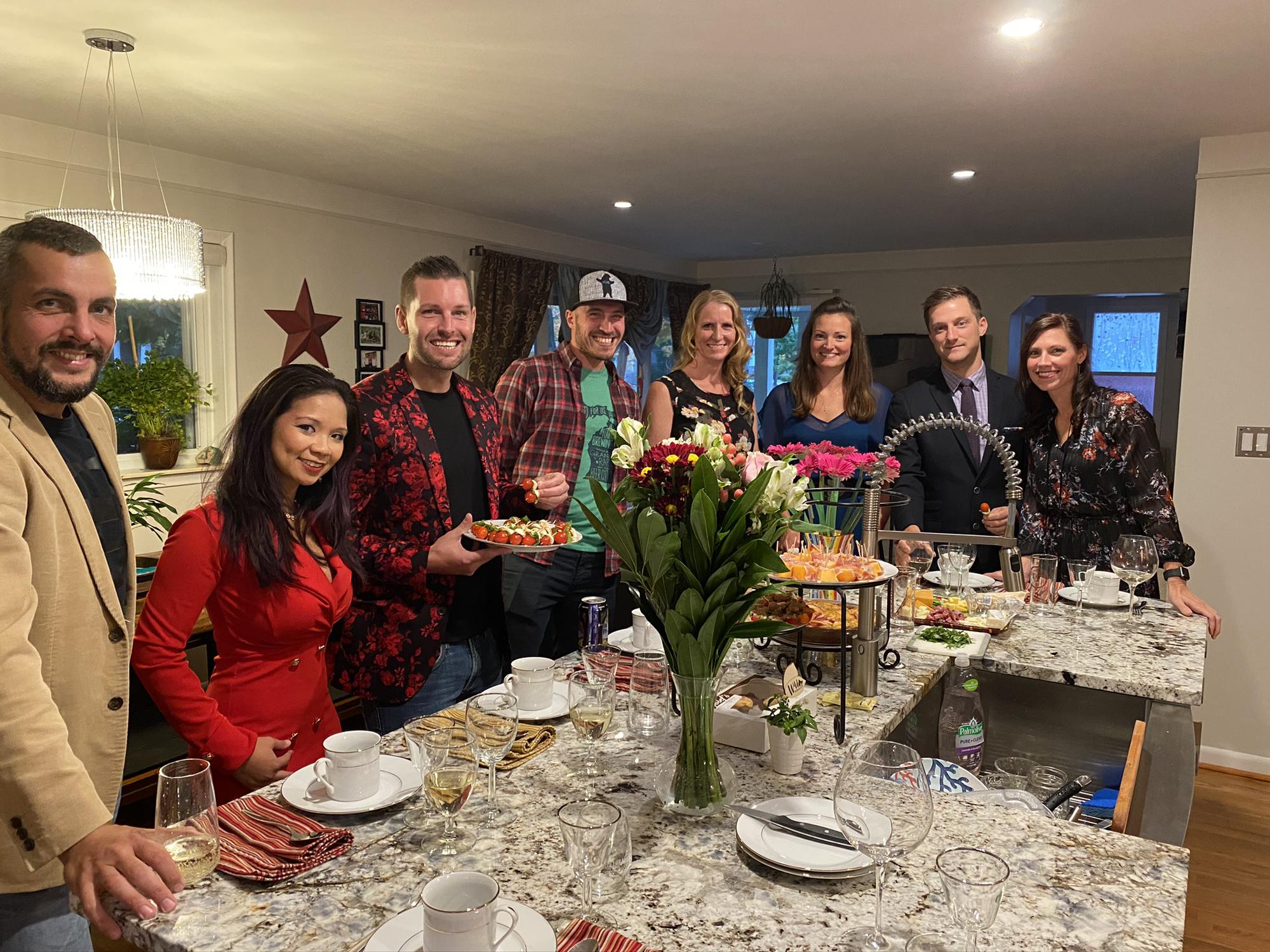 Volleyball family dinner!