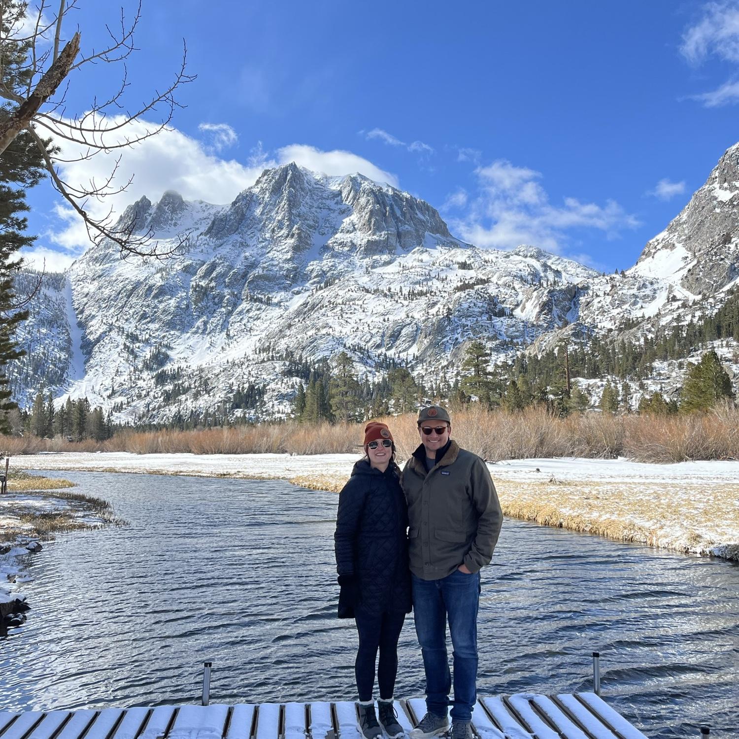 View of Carson Peak from the Cabin in June Lake, CA.