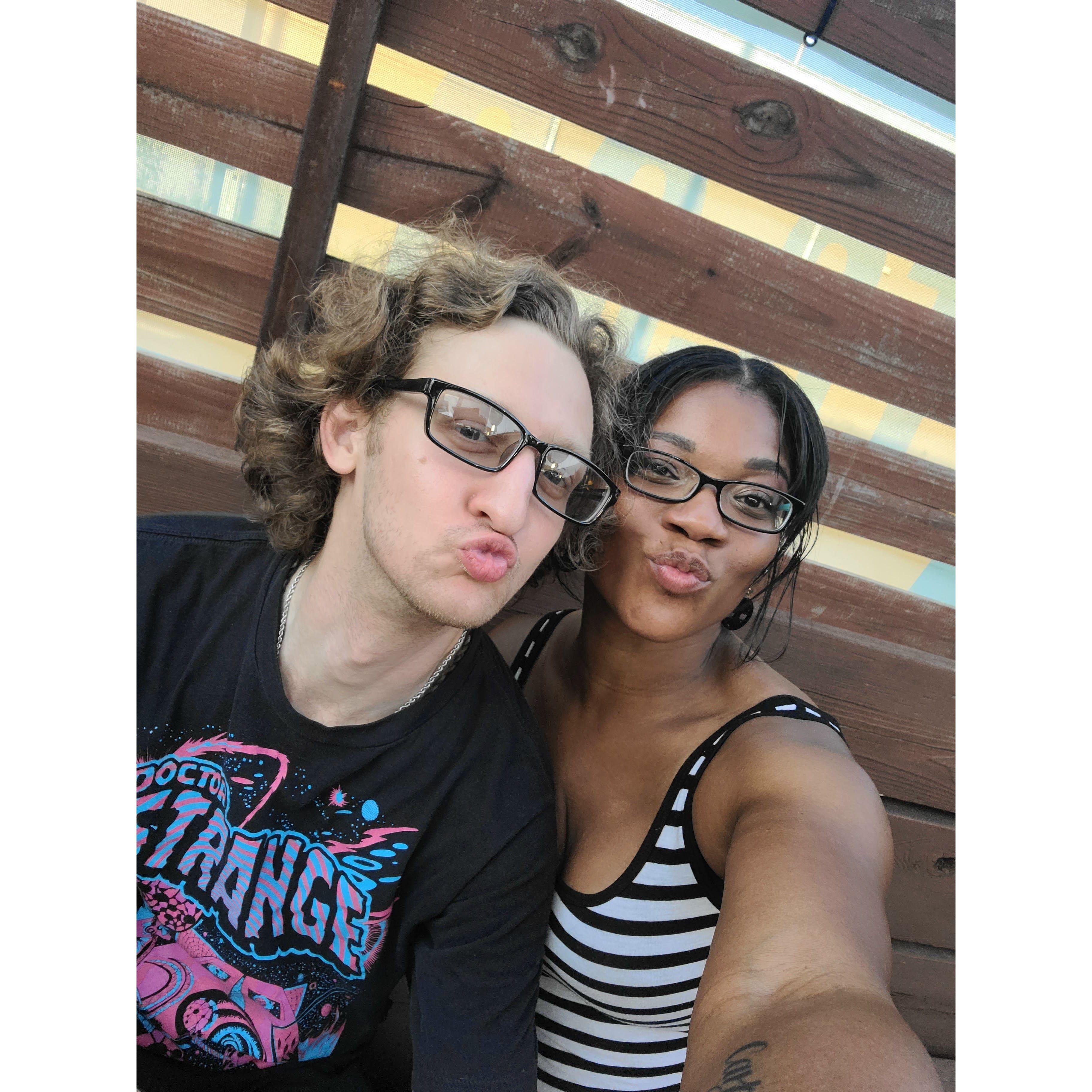 One of our first dates in Dallas, TX