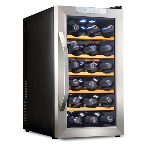 Ivation 18-Bottle Capacity Stainless Steel Freestanding Wine Chiller